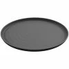 GET Enterprises GET Roca Matte 14" X 10" Black Melamine Oval Platter - 6/Case