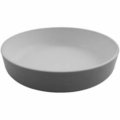 GET Enterprises GET Roca Matte 42 Oz. Gray Melamine Low Street Bowl - 12/Case