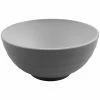 GET Enterprises GET Roca Matte 32 Oz. Gray And White Melamine Ramen Bowl - 12/Case