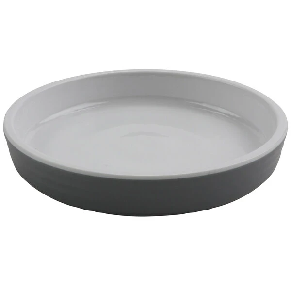 GET Enterprises GET Roca Glazed 5" White Melamine Round Plate - 48/Case 4 GET Enterprises GET Roca Glazed 5" White Melamine Round Plate - 48/Case - Image 2