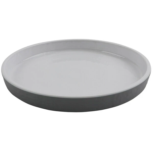 GET Enterprises GET Roca Glazed 7" White Melamine Round Plate - 24/Case 4 GET Enterprises GET Roca Glazed 7" White Melamine Round Plate - 24/Case - Image 2