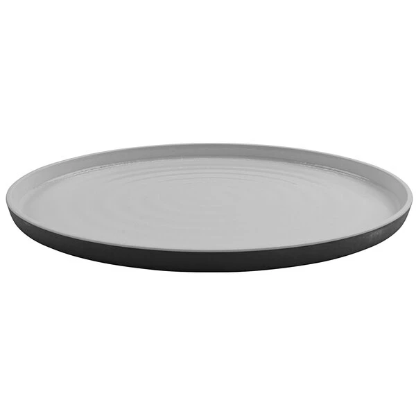GET Enterprises GET Roca Glazed 14" X 10" White Melamine Oval Platter - 6/Case 4 GET Enterprises GET Roca Glazed 14" X 10" White Melamine Oval Platter - 6/Case - Image 2