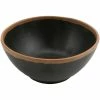 GET Enterprises GET Pottery Market 20 Oz. Glazed Brown Melamine Bowl With Clay Trim - 12/Case -Acopa Shop 2300914