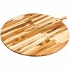 Teakhaus Specialty Atlas 28" Teakwood Round Serving Board With Handle 901