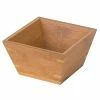 American Metalcraft BAM53 Square Bamboo Bowl - 5" X 2 7/8" -Acopa Shop 426834