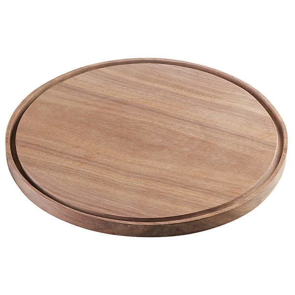 Cal-Mil 3052-78 Round Walnut Serving Board - 12" X 3/4" 2 Cal-Mil 3052-78 Round Walnut Serving Board - 12" X 3/4"