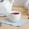 Tuxton TRE-044 3.5 Oz. Eggshell Chinese / Asian China Sake Tea Cup - 36/Case -Acopa Shop 623398