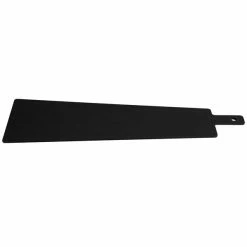 Cal-Mil 1535-24-13 Black Trapezoid Flat Bread Serving / Display Board With Handle - 23 3/4" X 8" X 1/4" 11 Cal-Mil 1535-24-13 Black Trapezoid Flat Bread Serving / Display Board With Handle - 23 3/4" X 8" X 1/4" -Acopa Shop 757441
