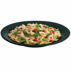 Tablecraft Professional Bakeware Tablecraft CW12020BKGS 22" Black With Green Speckle Cast Aluminum 5 Qt. Wide Rim Round Platter