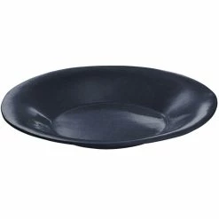 Tablecraft Professional Bakeware Tablecraft CW12020MBS 22" Midnight With Blue Speckle Cast Aluminum 5 Qt. Wide Rim Round Platter -Acopa Shop 846662
