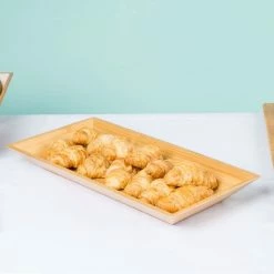 American Metalcraft BAM18 Rectangular Bamboo Tray - 18" X 8 1/4" -Acopa Shop 897992